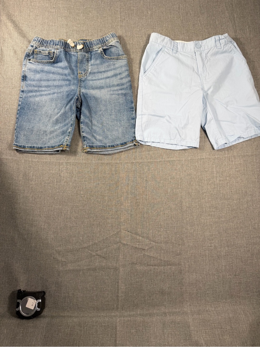 Cat & Jack Light Blue Cotton Shorts and Denim Knit Shorts